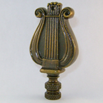 Lamp Finial: Musical Harp