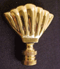 Lamp Finial: Polished Brass Shell