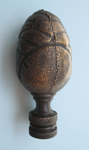 Lamp Finial: Heavy Bronze