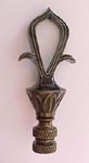 Lamp Finial: Pointed Triangle Antiqued Bronze