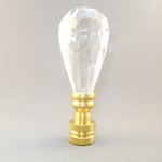 Lamp Finial: Acrylic Tear Drop