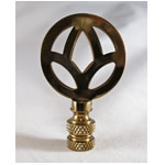Lamp Finial: Peace Symbol