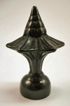 Lamp Finial:  Antiqued Pagoda Knob