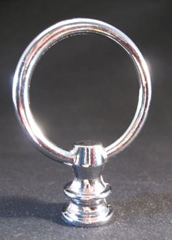 Lamp Finial: Chrome Ring